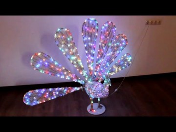 Светодиодная фигура Павлин